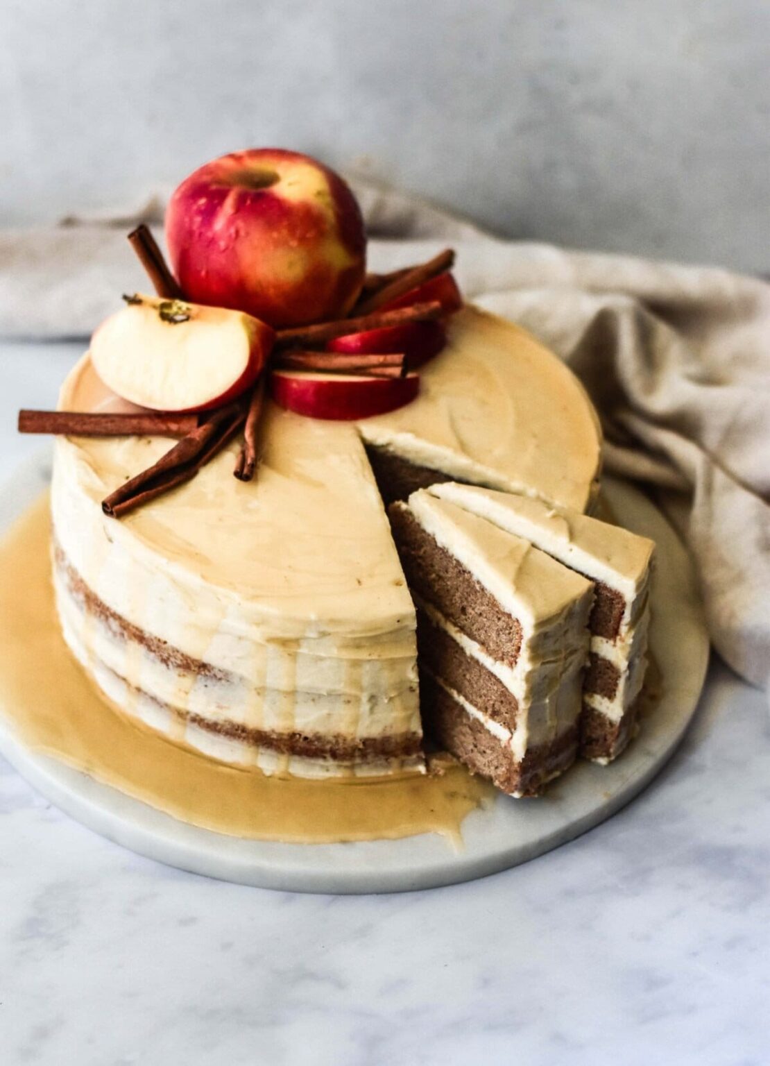 Festive Bourbon Apple Cider Cake The G & M Kitchen