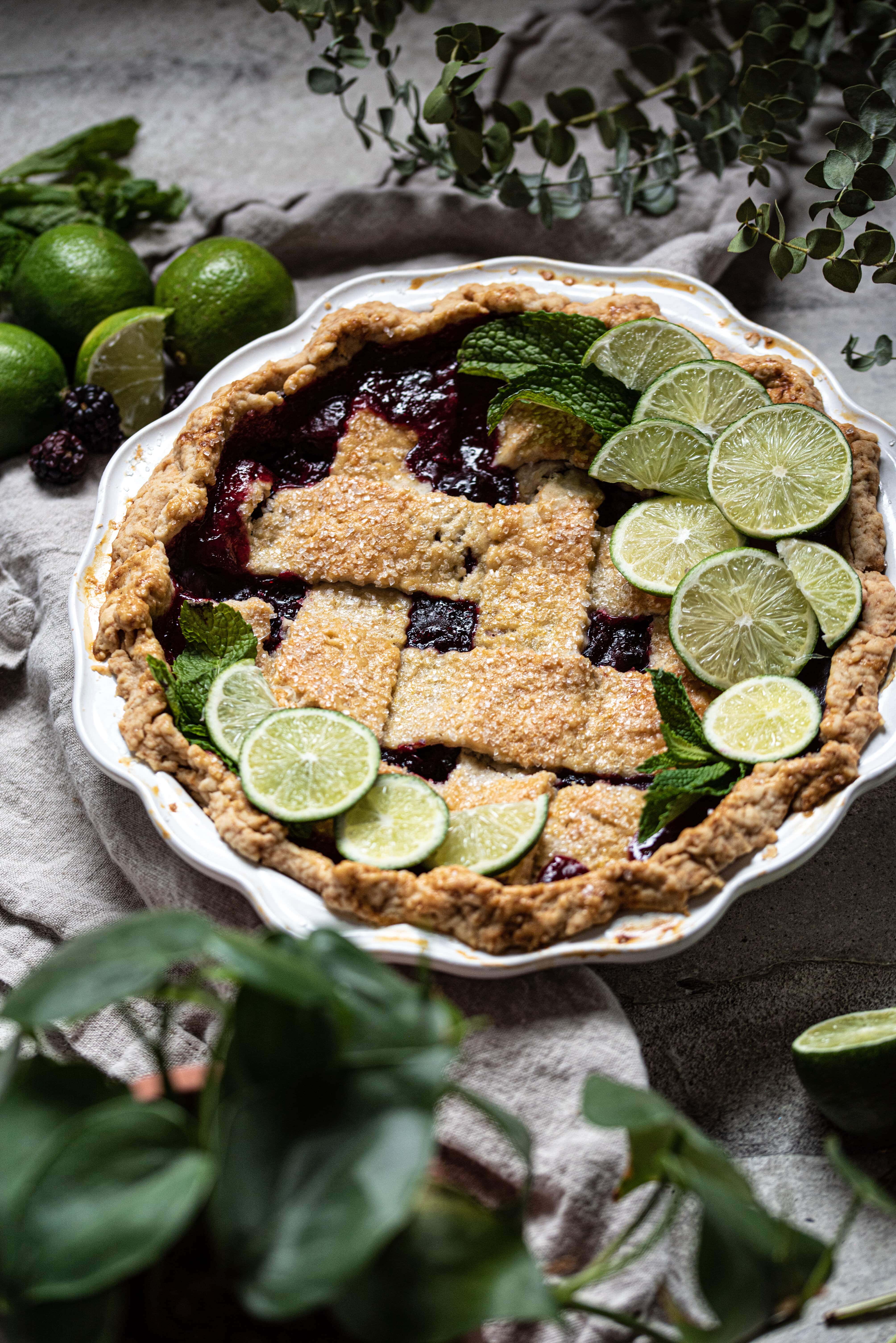 Bourbon Blackberry Pie