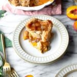 Peach Bourbon and Basil Pie