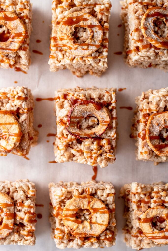 Caramel Apple Rice Krispy Treats