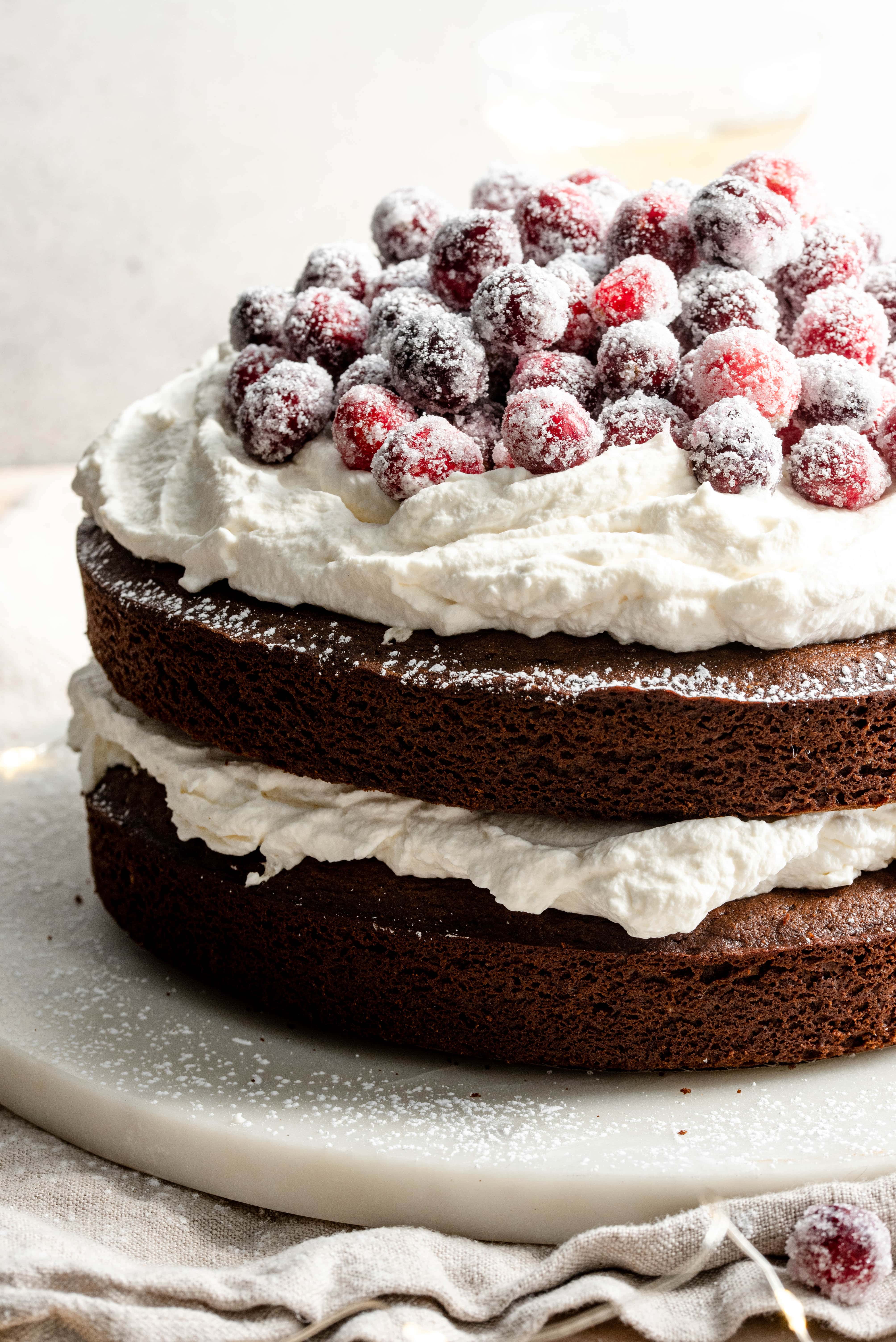 Gingerbread Cake with Bourbon Cream