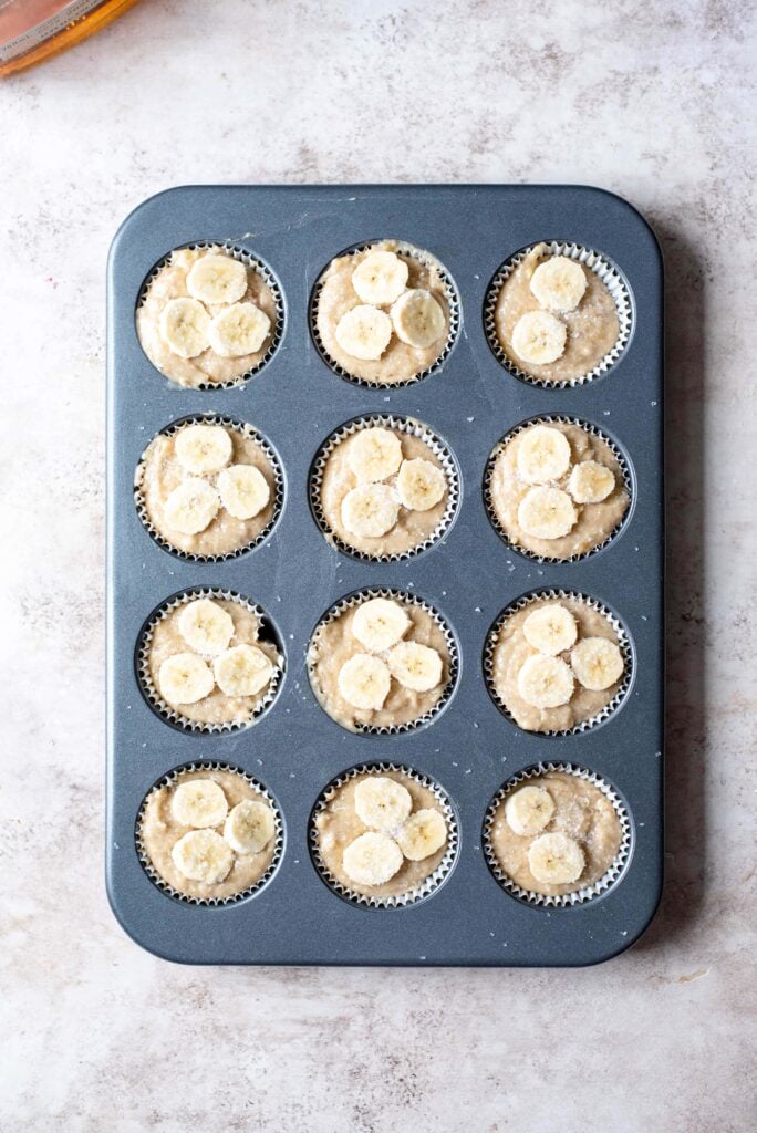 banana muffins pre-baked 