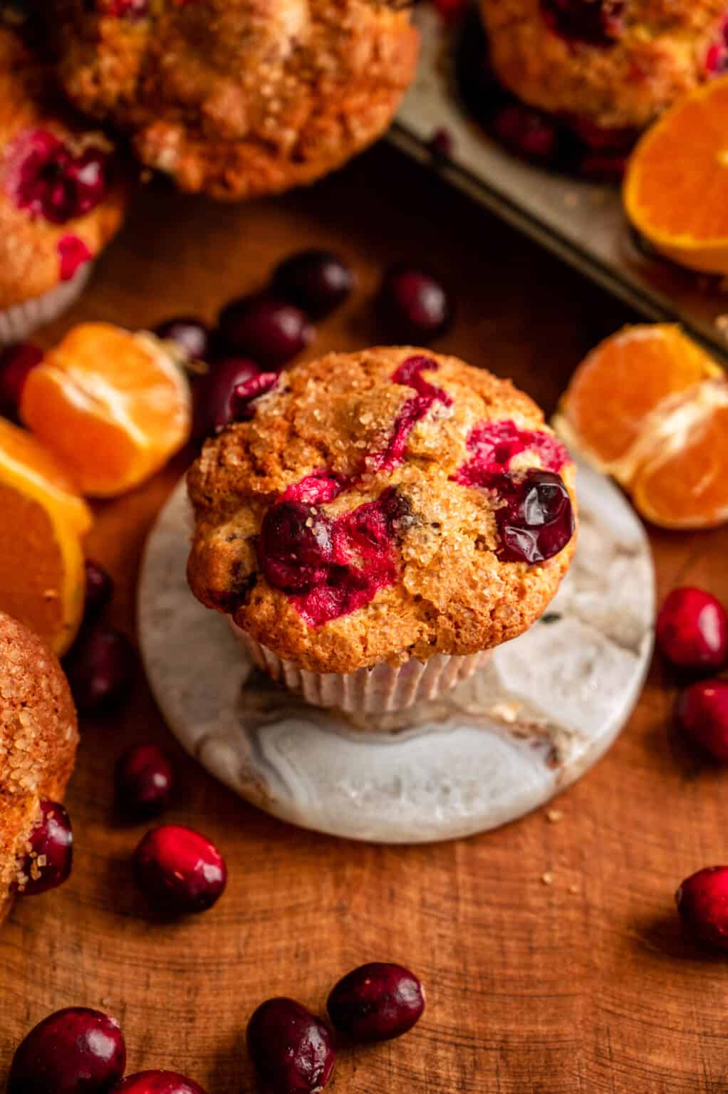 Bakery Style Cranberry Orange Muffins The G And M Kitchen