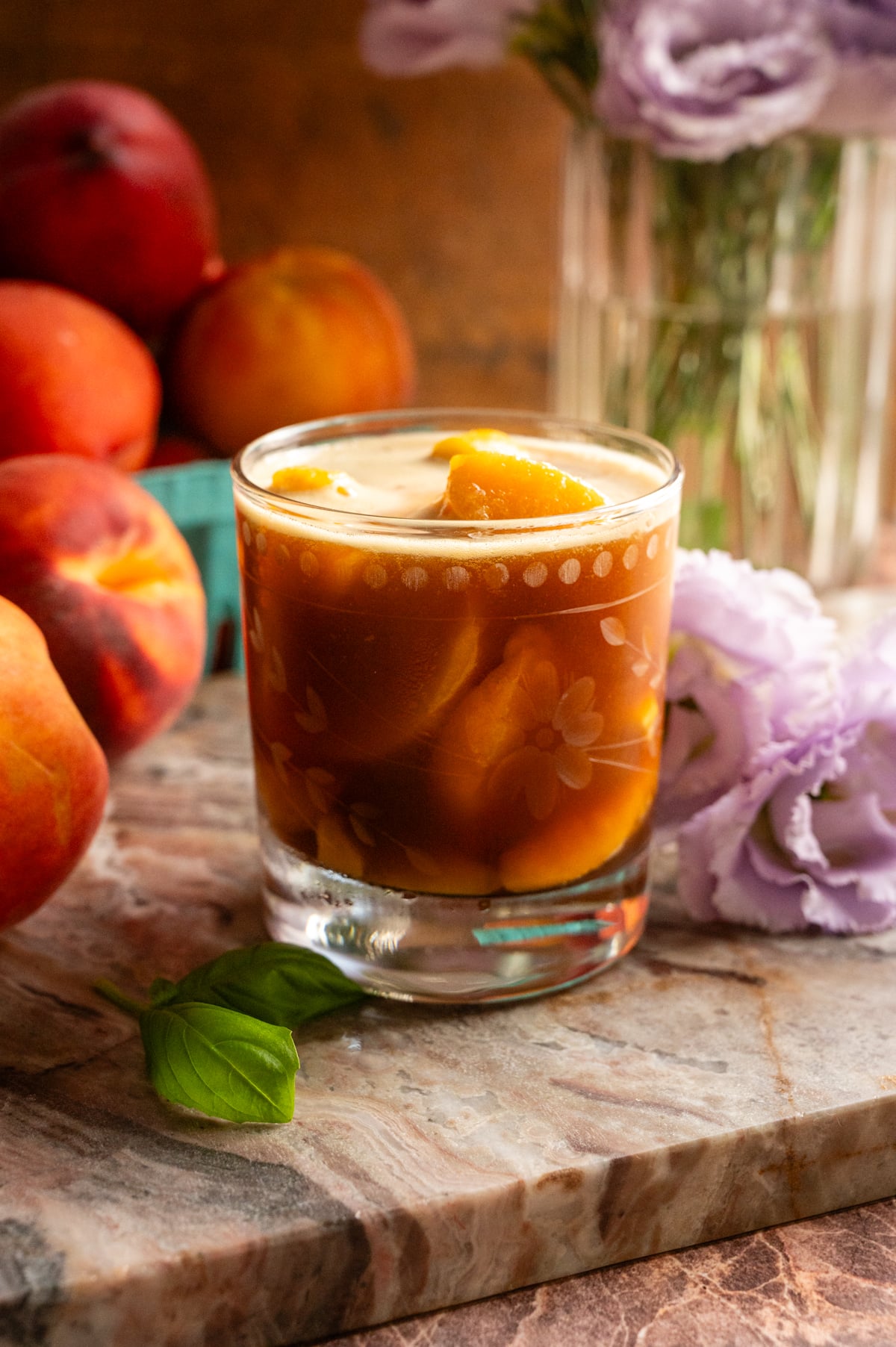 The fished cocktail before it has been garnished.